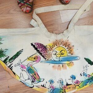 Vintage Child's Hand Painted Mexican Skirt